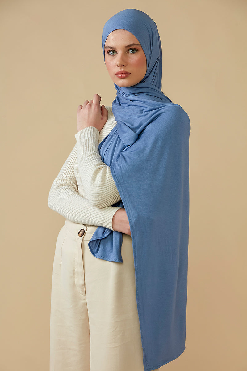 Women's Jersey Hijab scarf｜Full Coverage